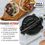 Presse à Tortilla - Pataconera en Fonte Assaisonné Ø20 cm