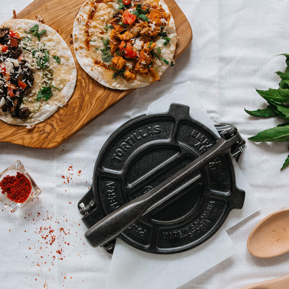 Tortillera Pataconera Hierro Fundido Curado Ø 16.5 cm