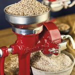 Molino Manual de Hierro Fundido Tolva Baja Rojo