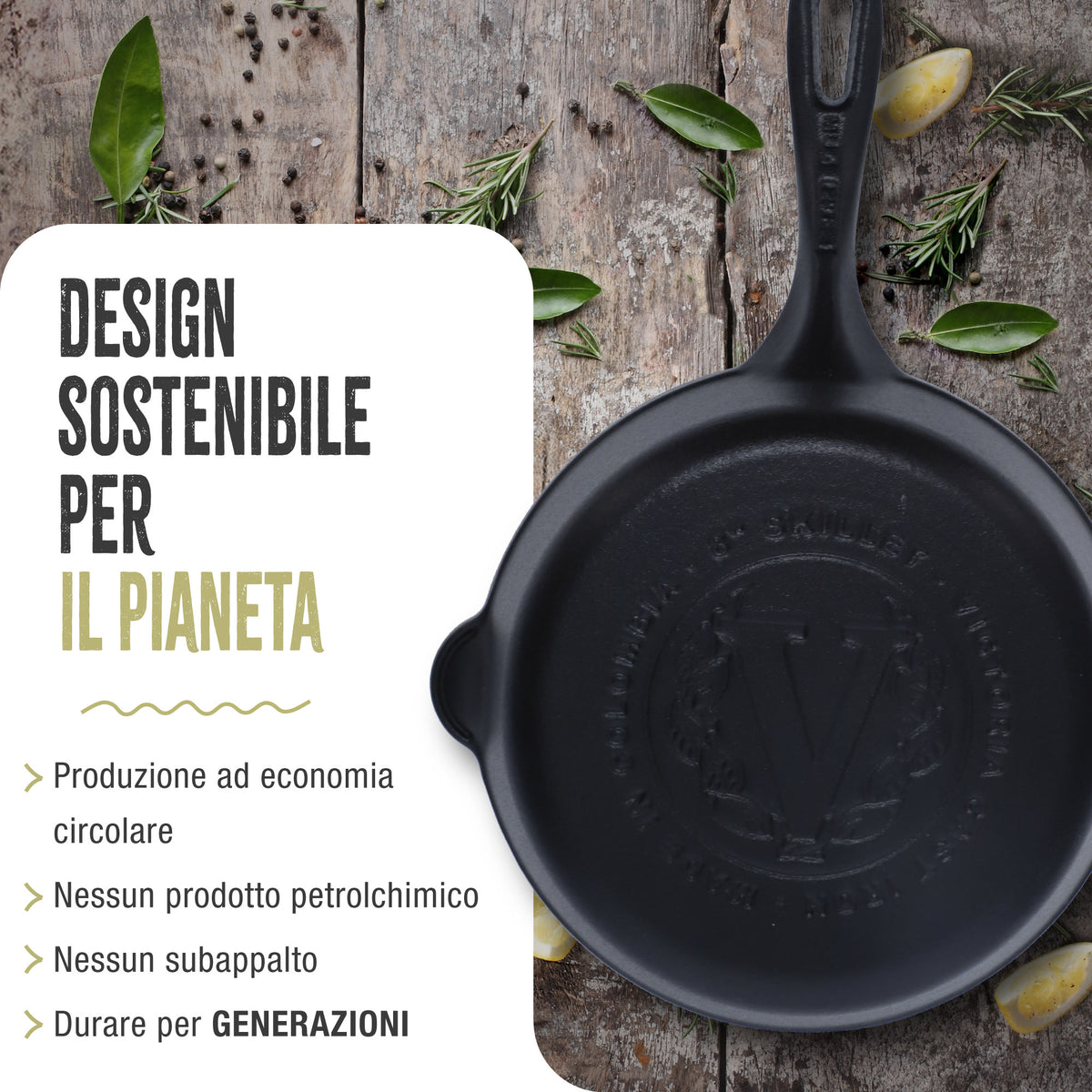Padella in Ghisa Stagionata Ø20 cm