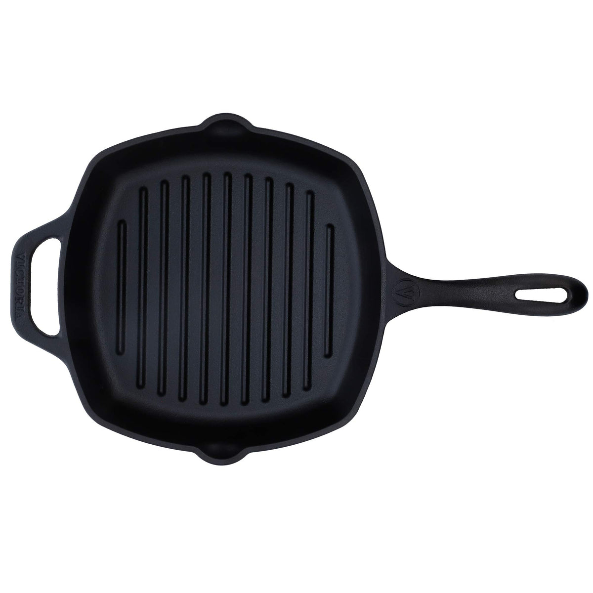 Poêle à Griller en Fonte Assaisonné 25×25 cm