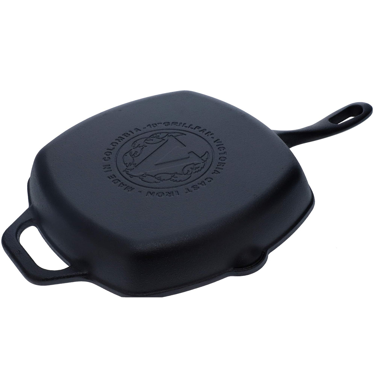 Sartén Grill Hierro Fundido Curado 25x25cm