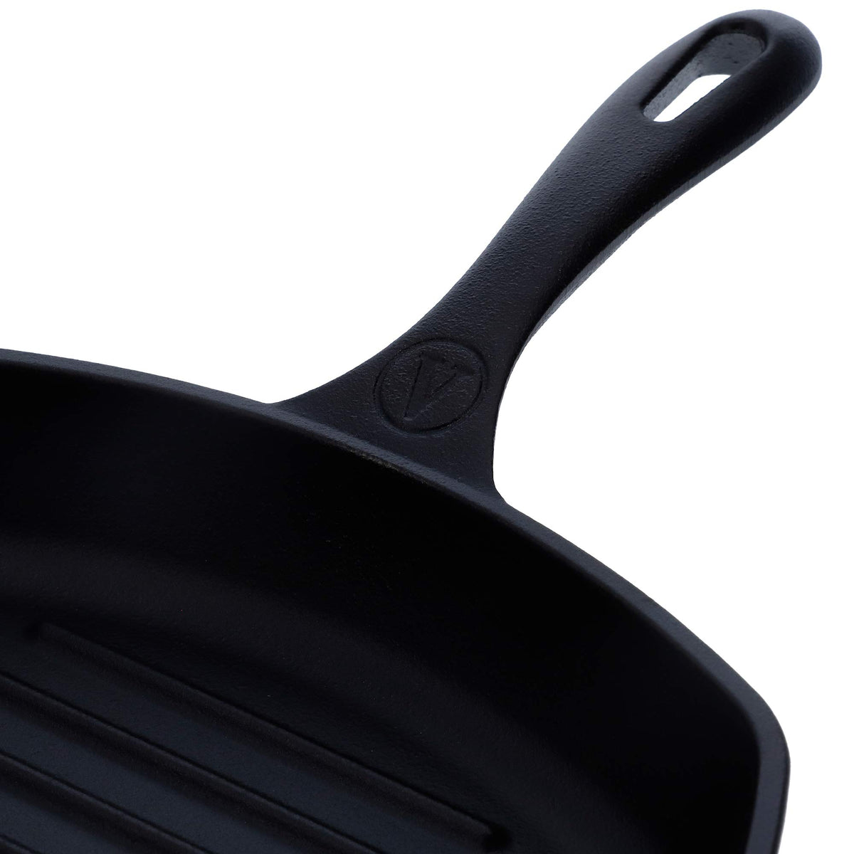 Sartén Grill Hierro Fundido Curado 25x25cm