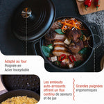 Cocotte en Fonte Assaisonnée 3.8 L