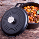 Horno Holandés Hierro Fundido Curado 3.8L