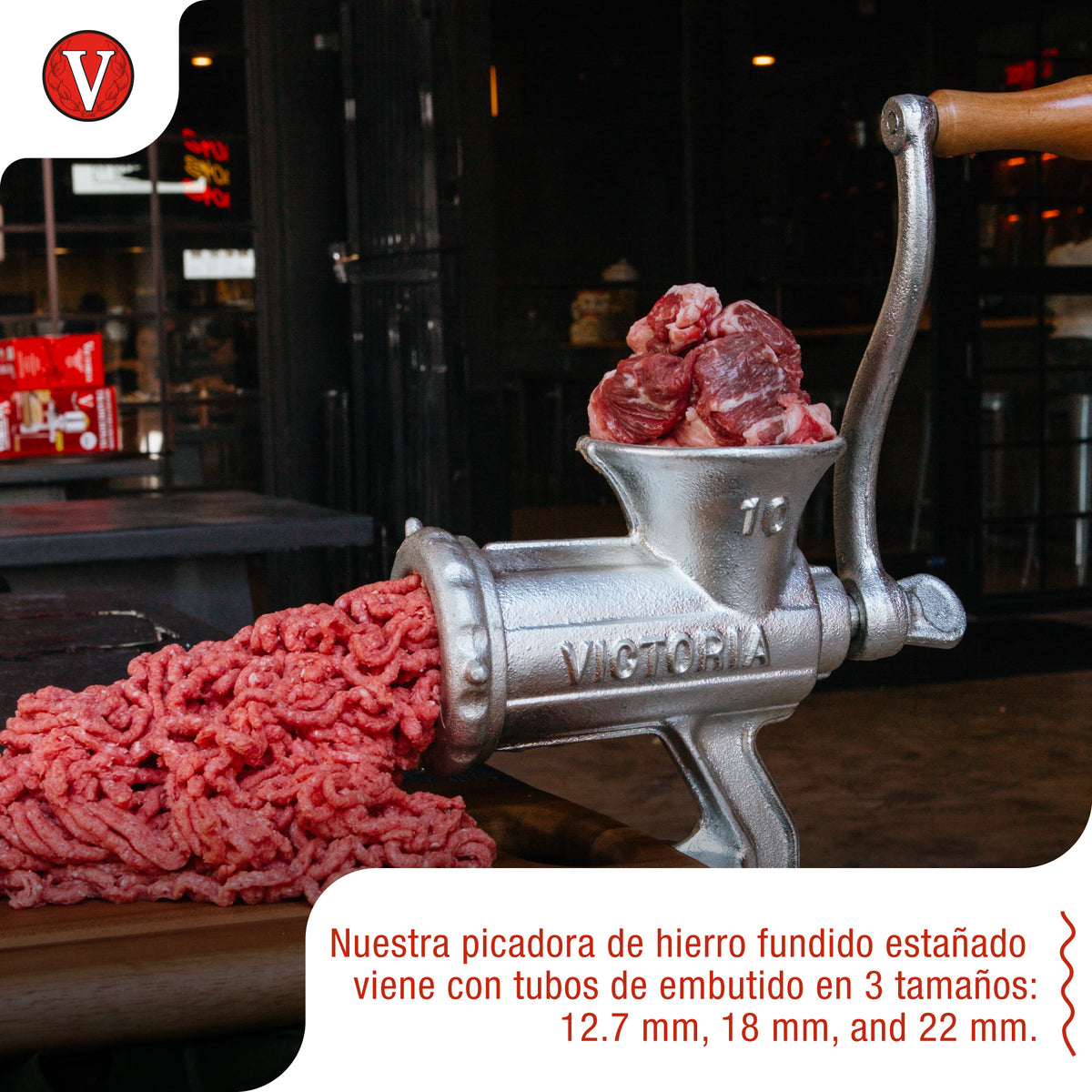 Picadora Trituradora de Carne Manual N10