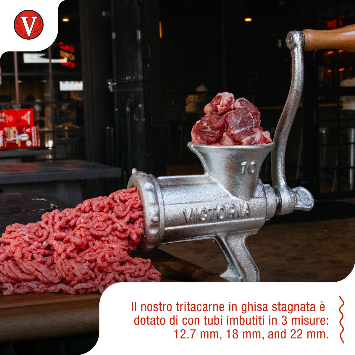 Tritacarne Manuale N10 Insaccatrice per Salsiccia