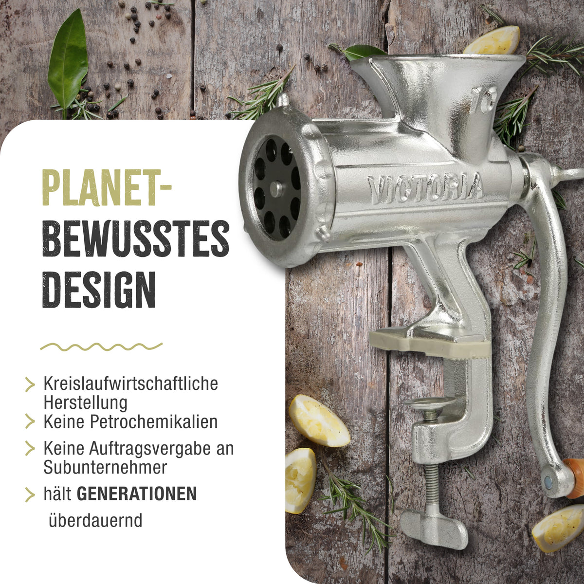 Manueller Fleischwolf Wurstfüller N10