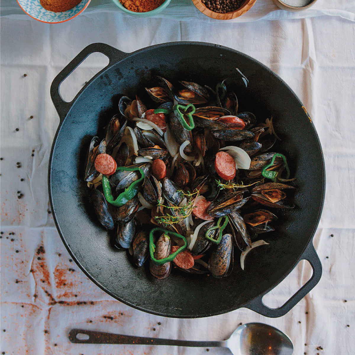 Wok Hierro Fundido Curado Ø 35.5cm