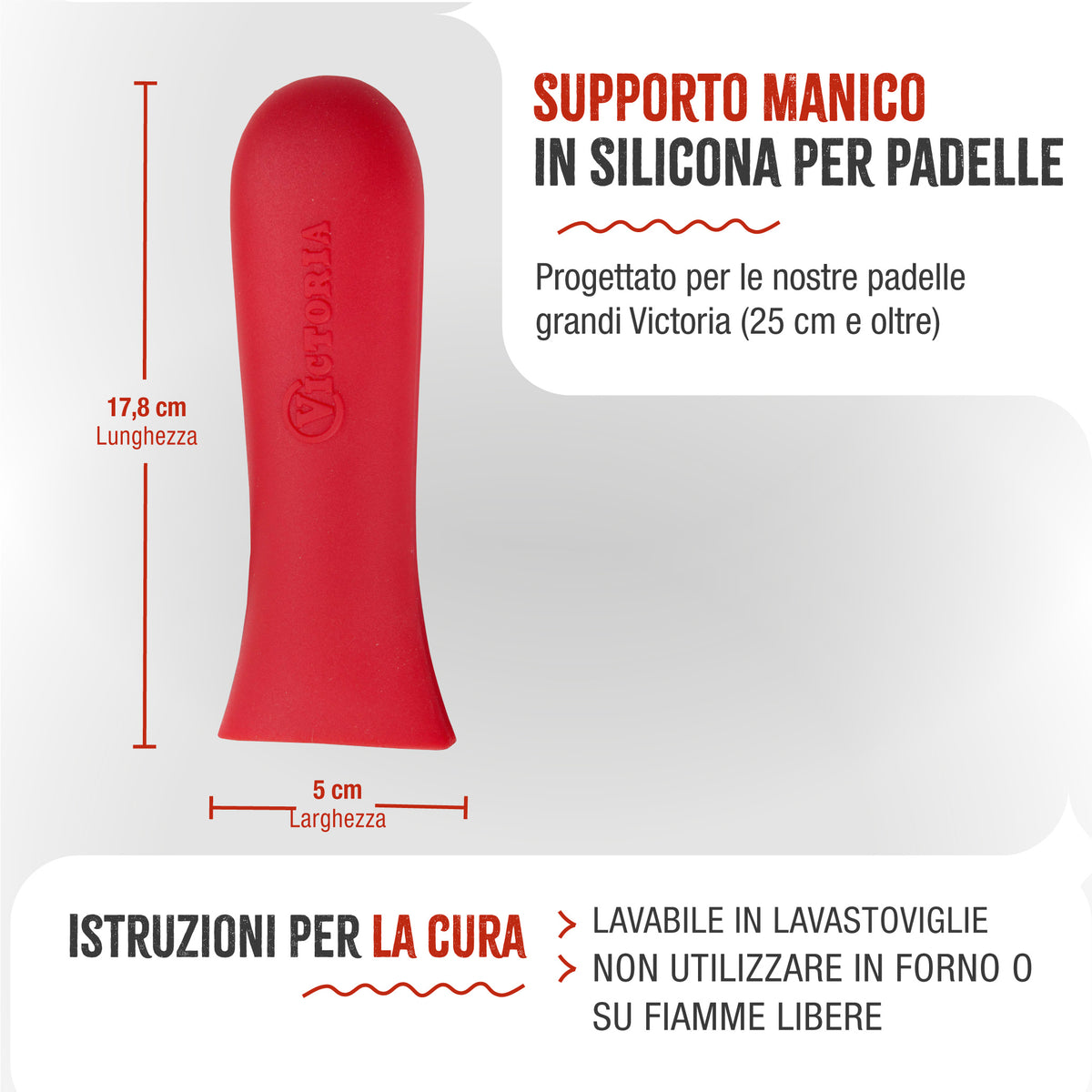 Supporto Manico in Silicona per Padelle Ø25–30 cm Grande