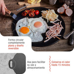 Budare Plancha Cocina Hierro Fundido Curado Ø 38cm