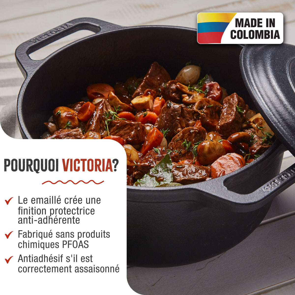 Cocotte en Fonte Émaillée 3.8 L
