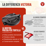 Pressa per Tortillas - Pataconera Colombiana HD in Ghisa Stagionata Ø25 cm