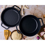 Horno Holandés Combo Hierro Fundido Curado 5.7L