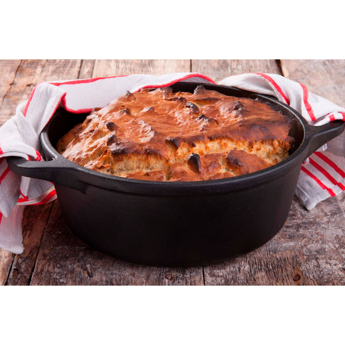 Horno Holandés Hierro Fundido Curado 5.7L