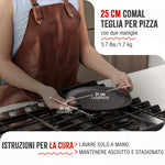 Teglia per Pizza in Ghisa Stagionata Ø25 cm