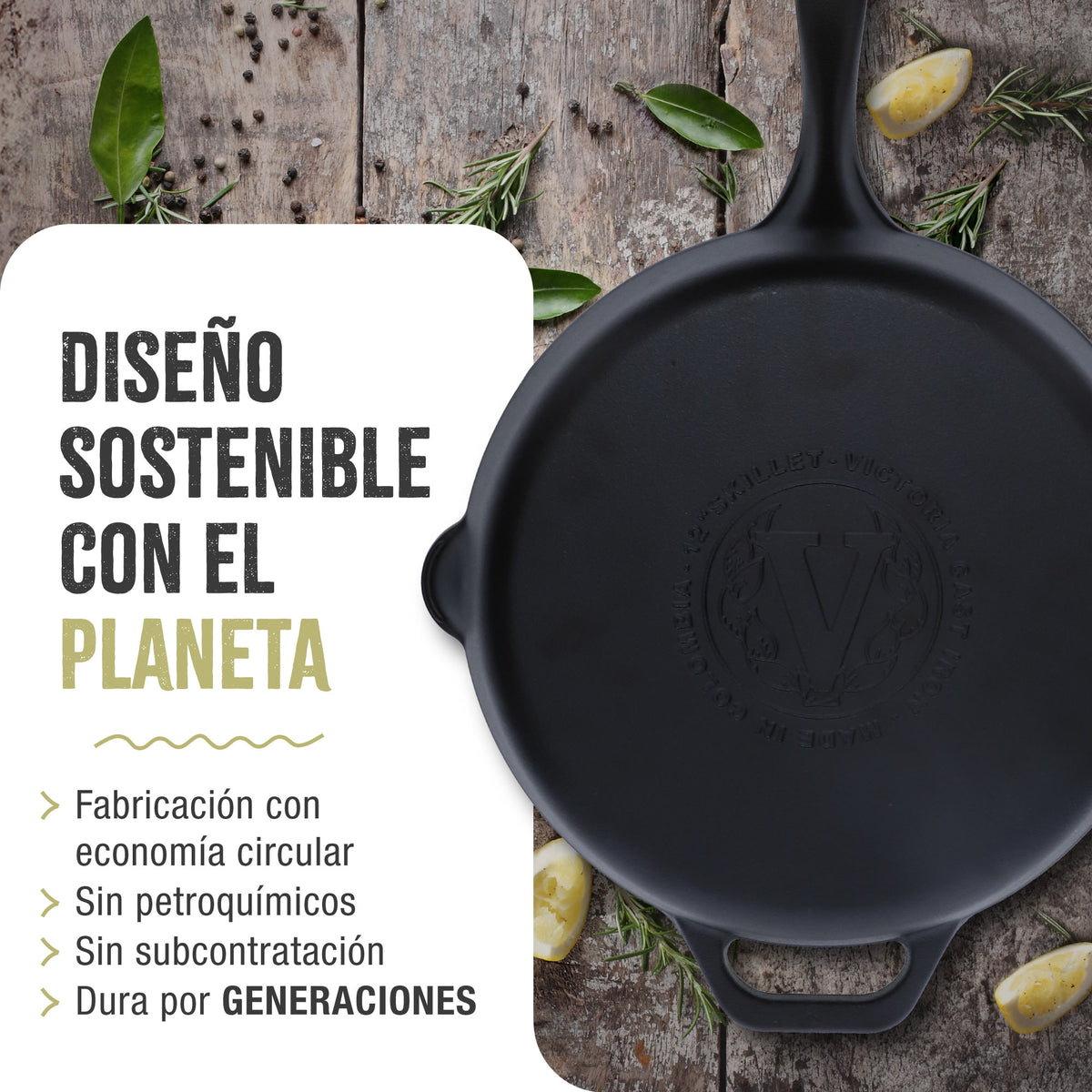 Sartén Hierro Fundido Esmaltado Ø 25cm