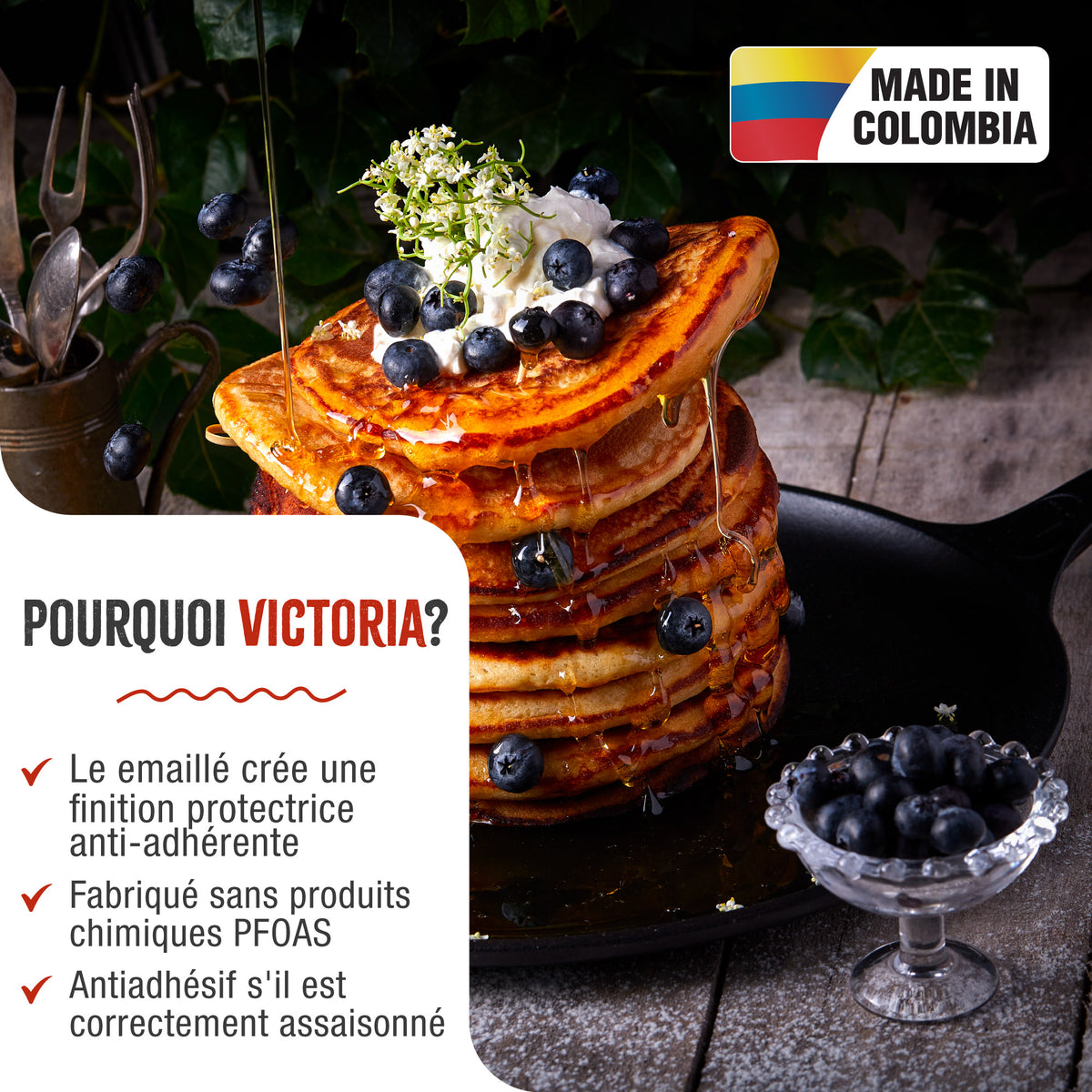 Plaque à Griller Comal en Fonte Émailleé Ø30 cm