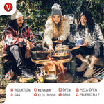 Comal-Grillplatte Emaillierte Gusseisen Ø 30 cm