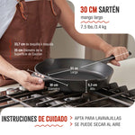 Sartén Hierro Fundido Esmaltado Ø 30cm