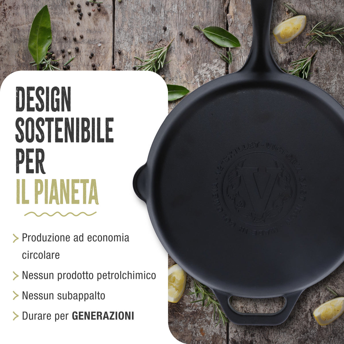 Padella in Ghisa Smaltata Ø30 cm