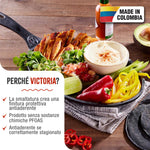 Padella per Fajita in Ghisa Smaltata 25×18 cm