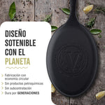 Sartén Fajita Hierro Fundido Esmaltado 25x18cm