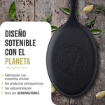 Sartén Fajita Hierro Fundido Esmaltado 25x18cm