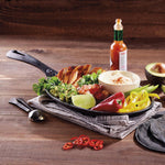 Sartén Fajita Hierro Fundido Esmaltado 25x18cm