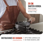 Sartén Honda Hierro Fundido Esmaltado Ø 20cm