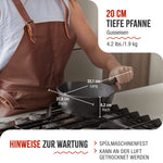 Tiefe Emaillierte Gusseisenpfanne Ø 20 cm