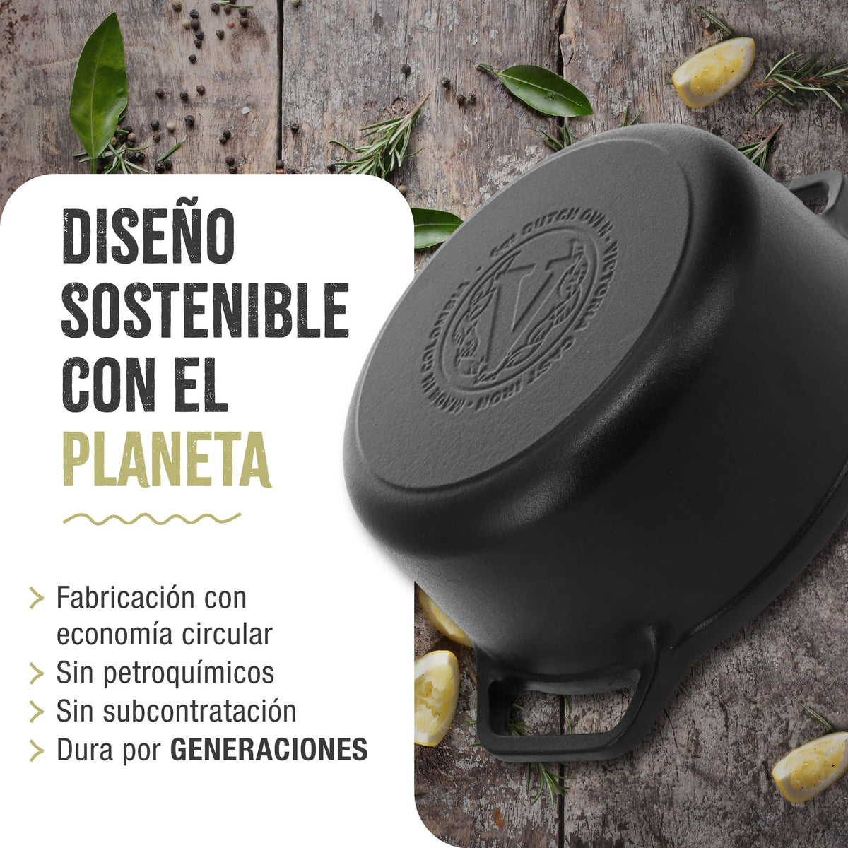 Horno Holandés Hierro Fundido Esmaltado 5.7L