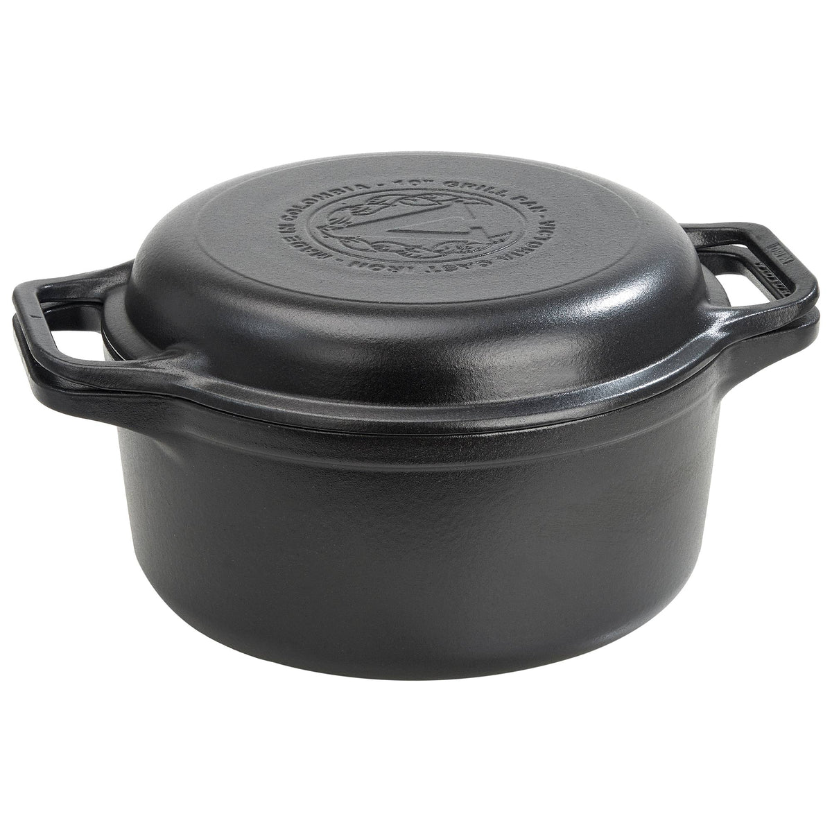 Forno Olandese Pentola Combo in Ghisa Smaltata 5.7 L