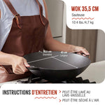 Wok en Fonte Émaillée Ø35.5 cm