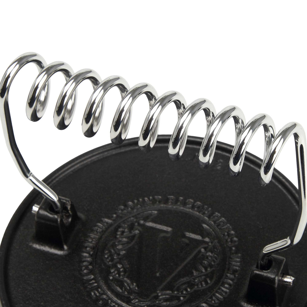 Prensa Hamburguesas Hierro Fundido Esmaltado 16.5cm