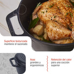 Horno Holandés Hierro Fundido Esmaltado 6.6L