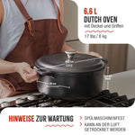 Dutch Oven Gusseisen Emailliert 6.6 L