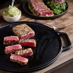 Plancha Asar Redonda Hierro Fundido Esmaltado 32 cm