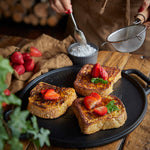 Plancha Asar Redonda Hierro Fundido Esmaltado 32 cm