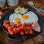 Plancha Asar Redonda Hierro Fundido Esmaltado 32 cm