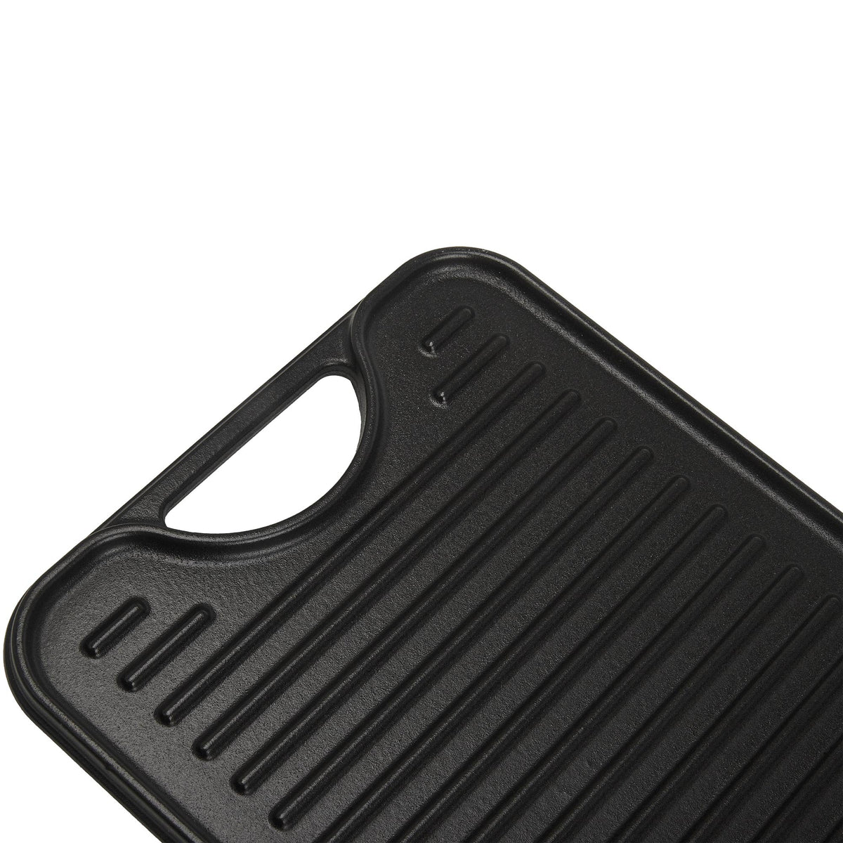 Plancha Asar Reversible Hierro Fundido Esmaltado 47x25cm