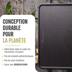 Plaque à Griller Réversible en Fonte Émaillée 33×21 cm
