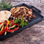 Wendbare Grillplatte Emaillierte Gusseisen 33x21 cm