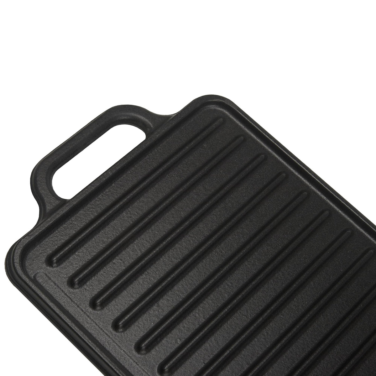 Plancha Asar Reversible Hierro Fundido Esmaltado 33x21cm