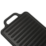 Plancha Asar Reversible Hierro Fundido Esmaltado 33x21cm