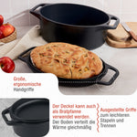 Dutch Oven Combo Gusseisen Eingebrannte Oval 5.7 L