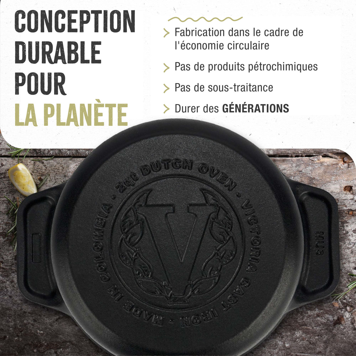 Cocotte en Fonte Assaisonnée 1.9 L