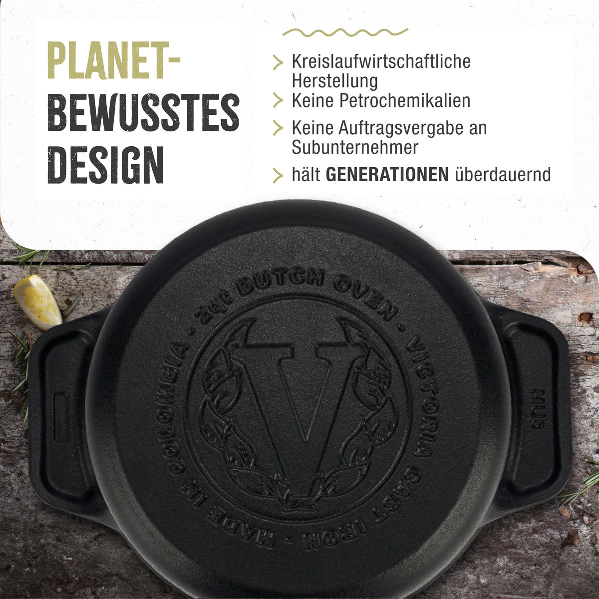 Dutch Oven Gusseisen Eingebrannte 1.9 L