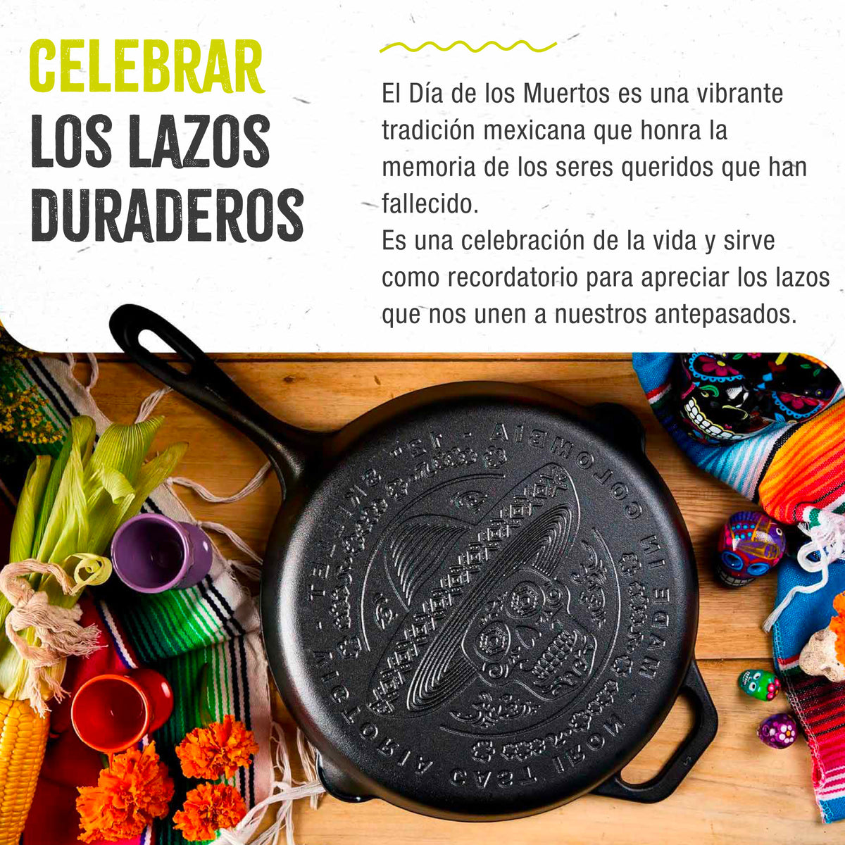 Sartén Hierro Fundido Curado Calaca Ø 30cm