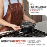 Cocotte en Fonte Émaillée 1.9 L